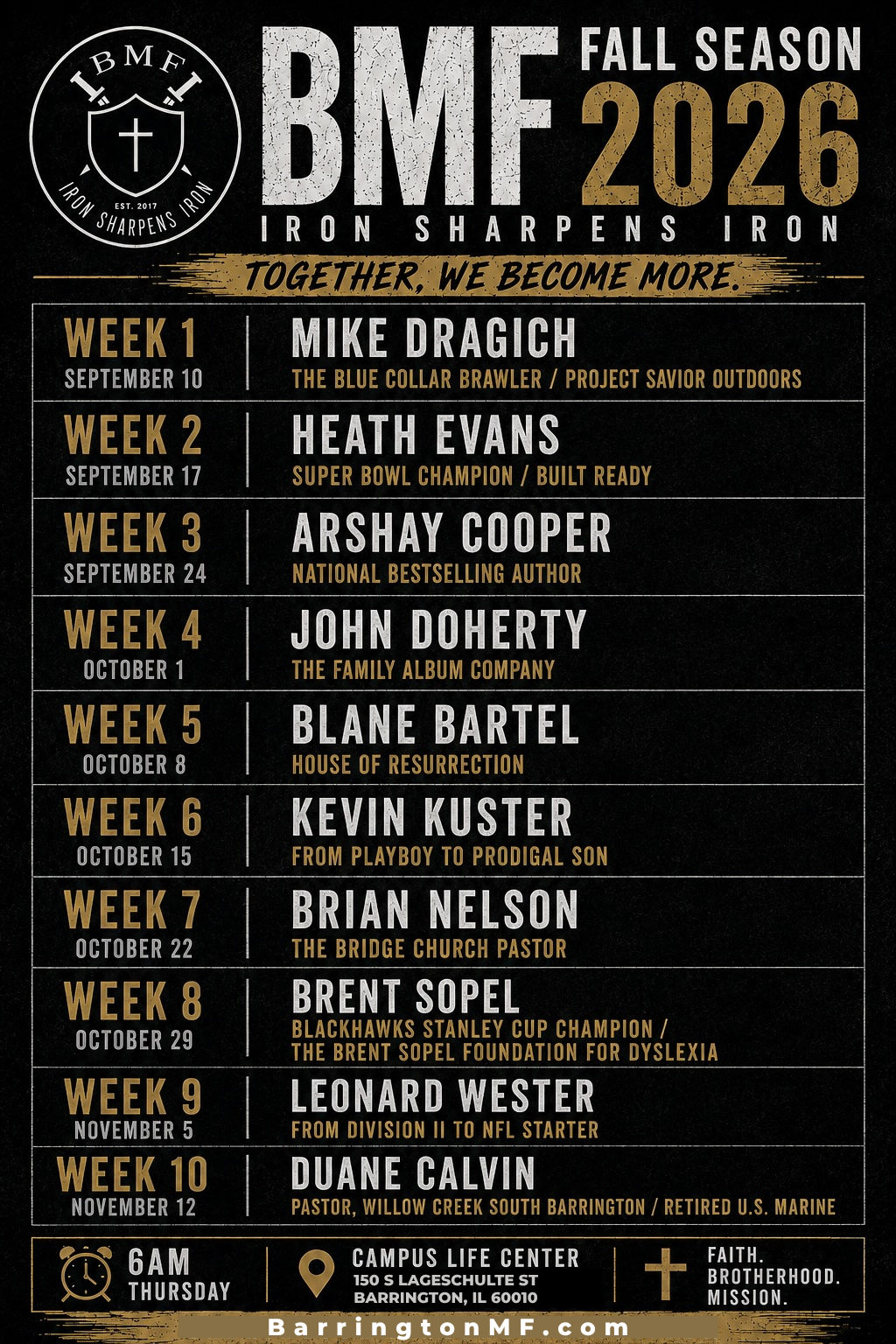 Fall 2026 Schedule v2