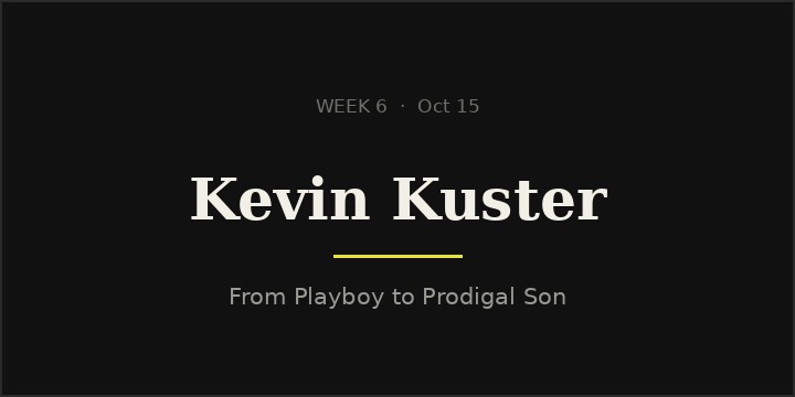 Kevin Kuster, author of From Playboy to Prodigal Son
